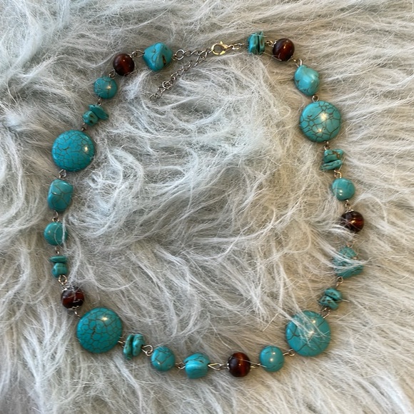 Vintage turquoise stone necklace - Picture 4 of 4
